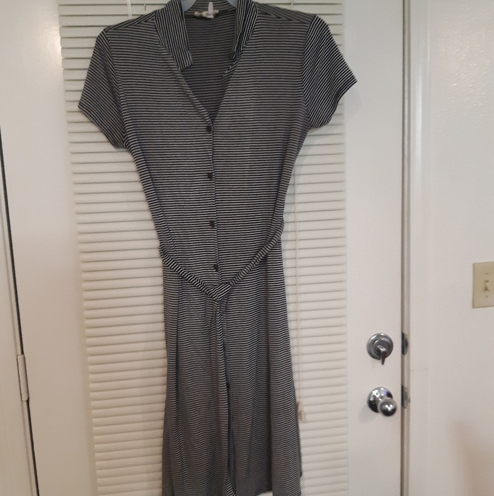 Black and white maxi dress